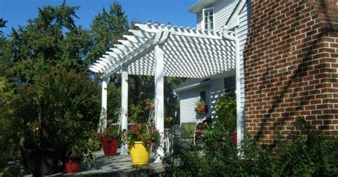 Vinyl Pergola Installation - Smucker Fencing