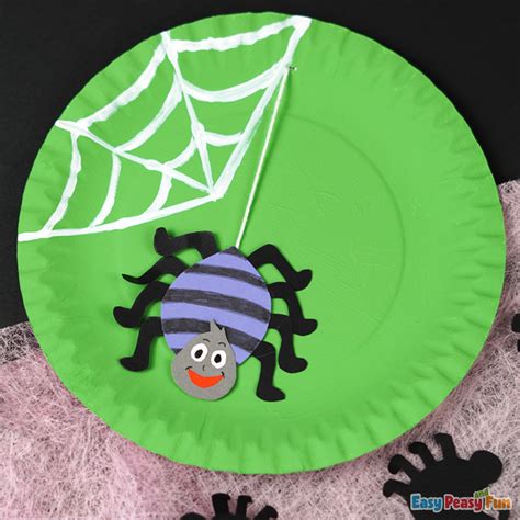 Spider Paper Plate Craft - Easy Peasy and Fun