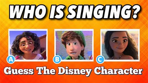 Guess The Disney Character By The Voice / Disney Guess Who’s Singing ...