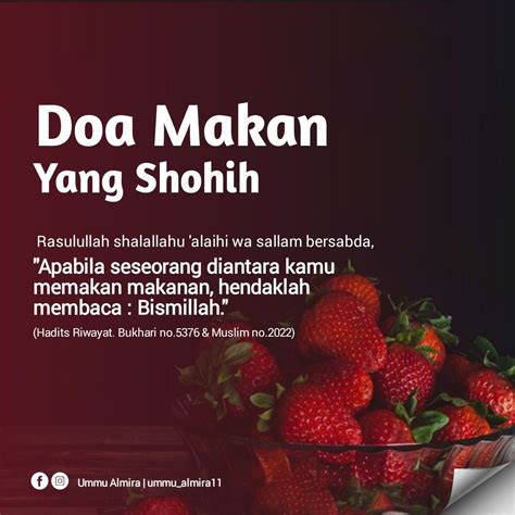 Doa Makan Ibadah - Dakwah Islami