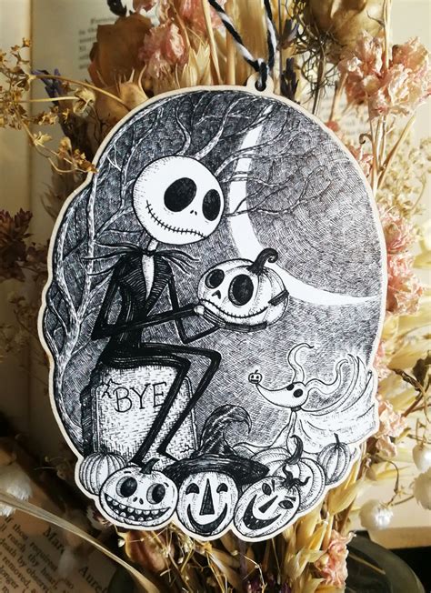 This Is Halloween- Jack Skellington Inspired Wooden Hanging Christmas ...