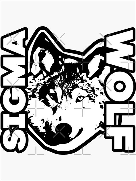 "Sigma wolf" Sticker for Sale by YOU GMR | Redbubble