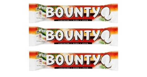 Bounty Dark Chocolate 57g - 3 for £1