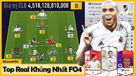 Top Đội Hình Real Madrid Khủng Nhất FO4 2022: 4500 Tỷ Với Bộ Tứ CR7, RÔ ...