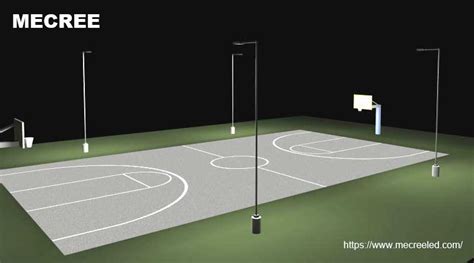 Basketball Court LED Lighting Outdoor Indoor - MECREE