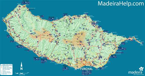 Stadtplan von Madeira | Detaillierte gedruckte Karten von Madeira ...