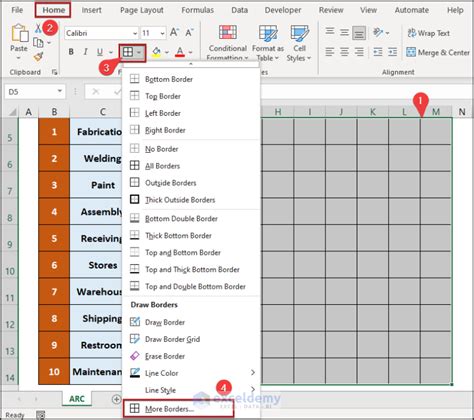 How to Create Activity Relationship Chart in Excel - ExcelDemy