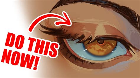 HOW I DRAW SEMI REALISTIC ANIME EYES! - YouTube