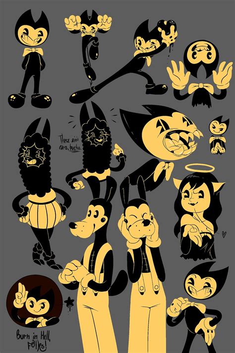 I feel like the bendy cartoon is aimed more for older audiences cause ...