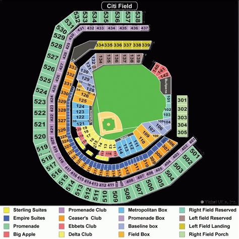 8 Pics Citi Field Seating Chart With Seat Numbers And Description ...