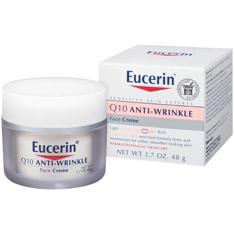 Eucerin Q10 Anti-Wrinkle Face Cream for Sensitive Skin, 1.7 Oz Jar ...