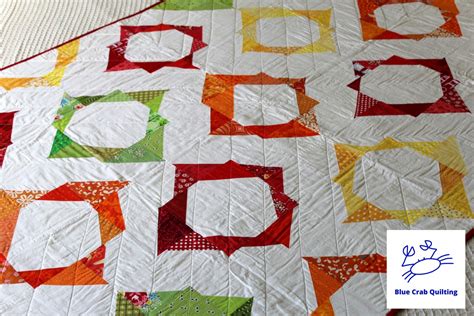 Red Orange Yellow and Green Modern Quilt Modern Bedroom | Etsy