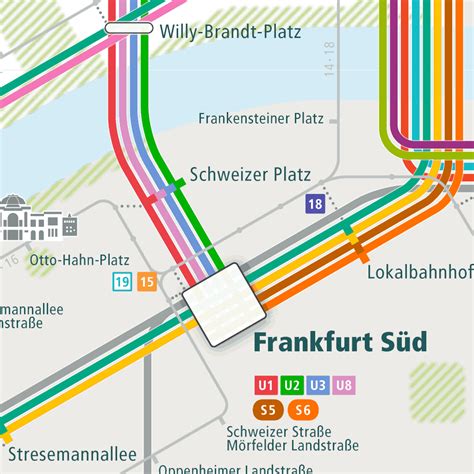 Frankfurt Rail Map - City train route map, your offline travel guide