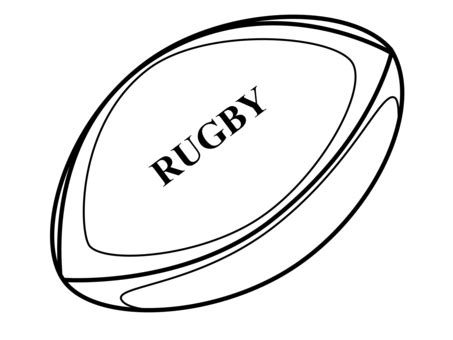 Free Vectors | Rugby (line drawing)