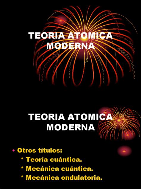 Teoría Atómica Moderna | Configuración electrónica | Átomos