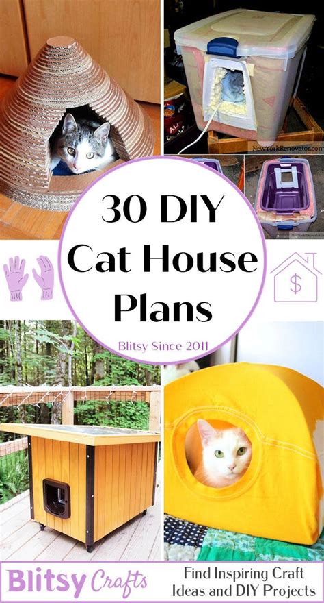 30 DIY Cat House Plans for Outdoor and Indoor - Blitsy