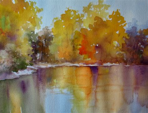 Nel's Everyday Painting: Watercolor Landscape - SOLD