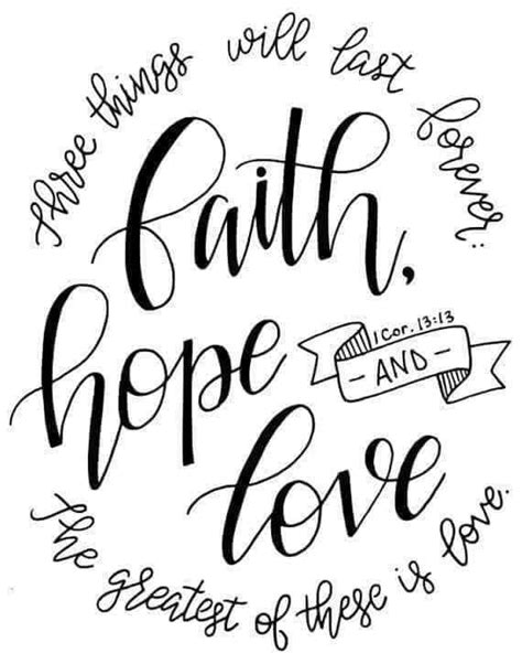 Faith Hope Love SVG