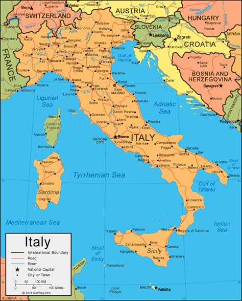 World Map Near Italy – Topographic Map of Usa with States