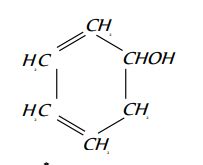 The structural formula of cyclohexanol is