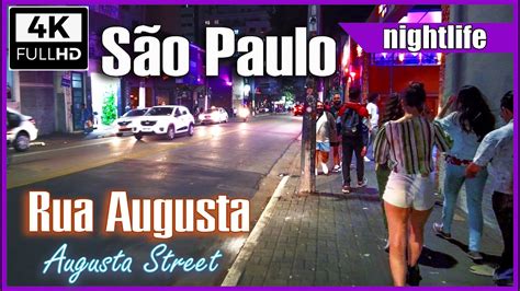 [4K] Rua Augusta em 4k à noite | Sao Paulo nightlife #saopaulobynight # ...