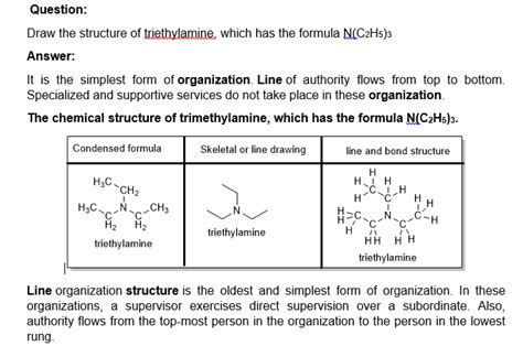 [Solved] Draw the structure of triethylamine, which has the formula N(C ...