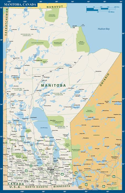 Manitoba Province Map | Digital| Creative Force