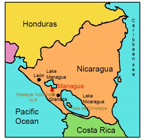 Nicaragua Map