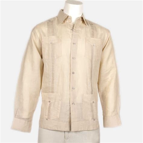 Guayabera by Havana Postale - Guayabera Men's Cuban 4 Pocket Shirt Long ...