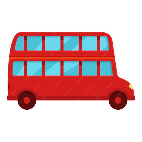 Premium Vector | London bus on street icon cartoon vector double tour ...