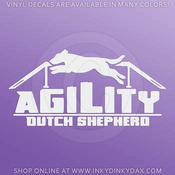 Jumping Agility Dutch Shepherd Decal – Sew Dog Crazy