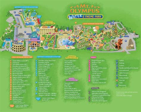 "Mt Olympus Water Park" interactive map by Boris Ignjatovic, via ...