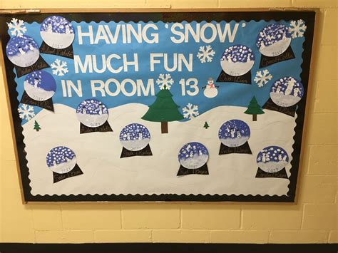 Winter bulletin board