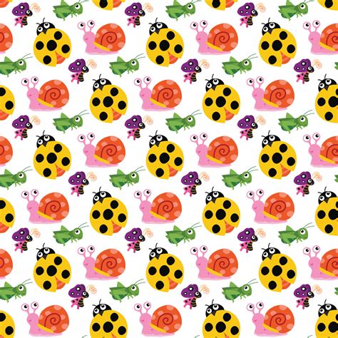 Insects Seamless Pattern Design 4724319 Vector Art at Vecteezy