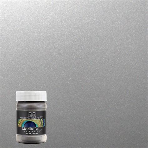 Modern Masters 6 oz. Platinum/Silver Matte Metallic Interior Paint ...