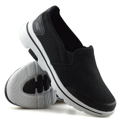 Mens Skechers GOwalk New Slip On Extra Wide Fit Walking Gym Trainers ...