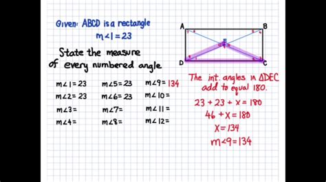 Angles Of A Rectangle - YouTube