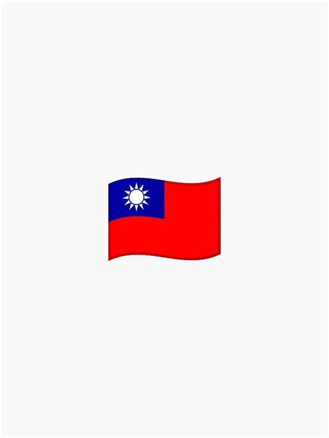 "Taiwan flag emoji" Sticker for Sale by Stickypegatinas | Redbubble