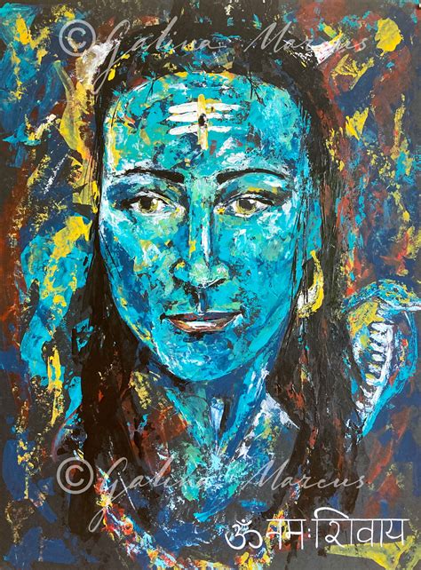 Om Namah Shivaya Original Painting | Geography Series Original Painting