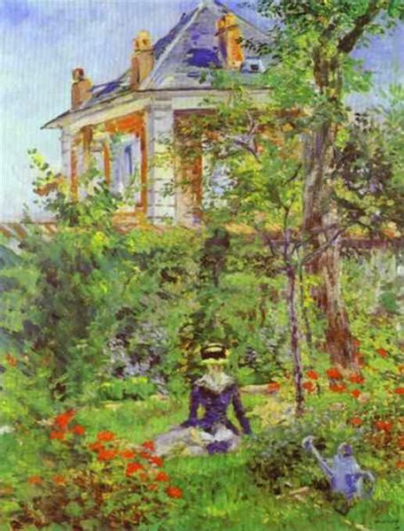 The Garden at Bellevue, 1880 - Edouard Manet - WikiArt.org