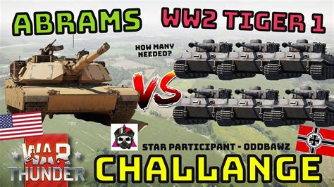 WW2 TIGER 1 VS ABRAMS - CHALLENGE! - How Many Does It Take? - WAR ...