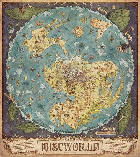 ArtStation - The Mappa Discworld | Discworld map, Fantasy map, Terry ...