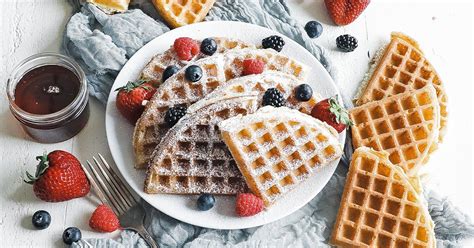 Homemade Belgian Waffles Recipe (Brussels Style) - Chef Billy Parisi