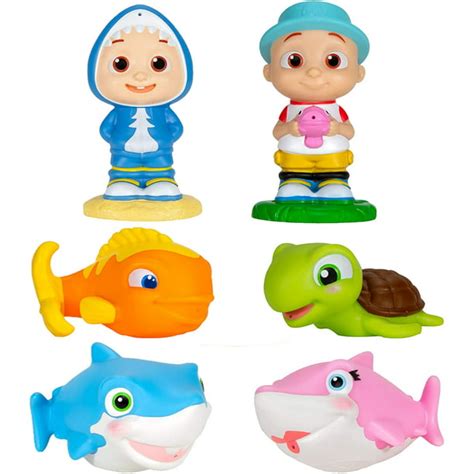 CoComelon Bath Squirter Toys 6 Pk - Walmart.com - Walmart.com