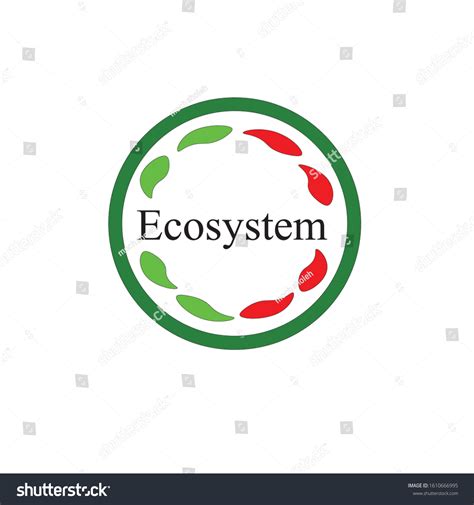 Ecosystem Vector Logo Template Concept Illustration Stock Vector ...