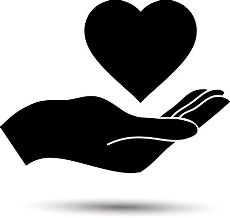 Hand Logo - Holding love silhouette png download - 2073*1972 - Free ...