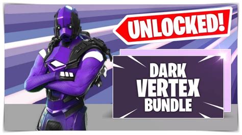 HOW TO GET 'DARK VERTEX' BUNDLE FREE IN FORTNITE! FORTNITE DARK VERTEX ...