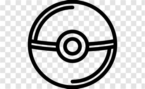 Poké Ball Clip Art - Black And White - Pokemon Transparent PNG