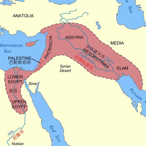 Ancient Fertile Crescent Map