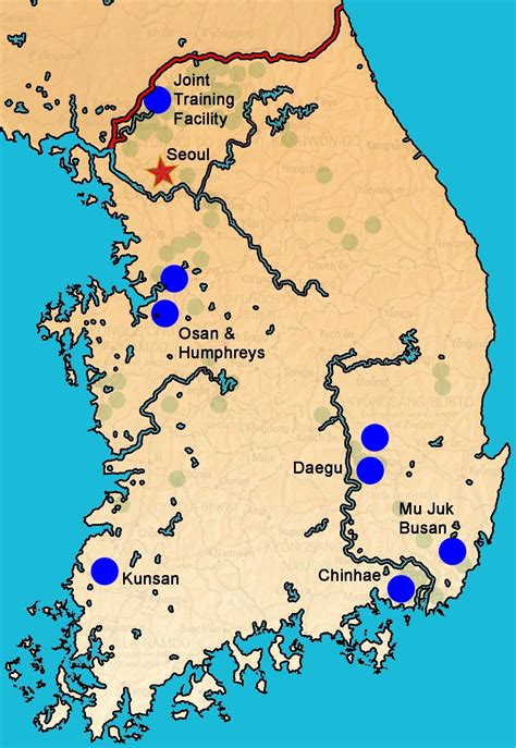 Us Military Bases South Korea Map